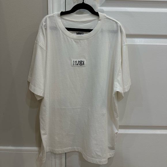 Maison Martin Margiela Tops - Maison Margiela white patch t shirt